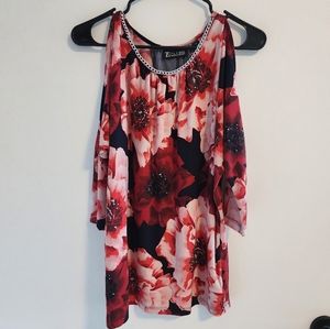 Floral Long-sleeved Blouse